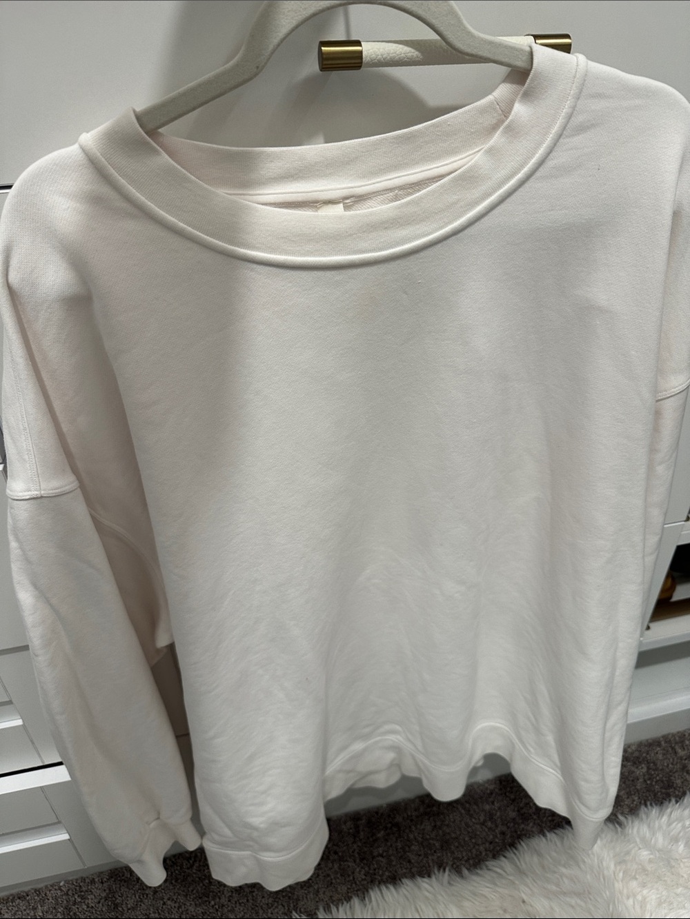 Lululemon Crewneck White Blush